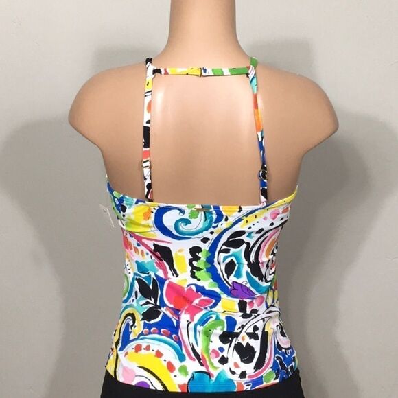 Anne Cole multicolored tankini top. NWT - Picture 5 of 7